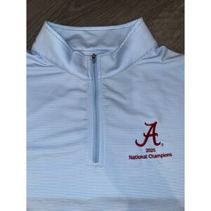 Peter Millar Alabama Crimson Tide 2020 National Champions Quarter Zip Mens XXL